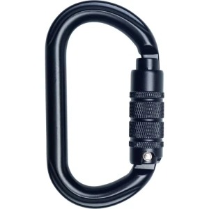 Cârlig cu autoblocare - Aluminiu - Deschidere: 20 mm mm , culoare Negru