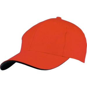 Șapcă -  Twill - 80% bumbac 20% poliester, culoare Portocaliu fluorescent