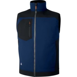 Vestă softshell călduroasă - Softshell - 96% poliester 4% elastan - Membrană TPU, 3 straturi laminate, culori: Gri-Negru, Bleumarin-Negru