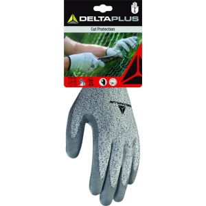 Mănușă tricotată cu strat protector - Econocut - PU - Calibru : 13, culori: Gri