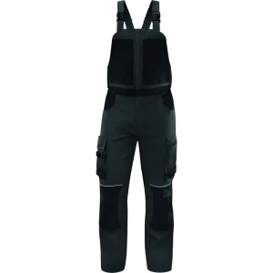 Salopetă de lucru - Pânză - 60% bumbac 40% poliester 100% poliamidă, culori: Gri-Negru