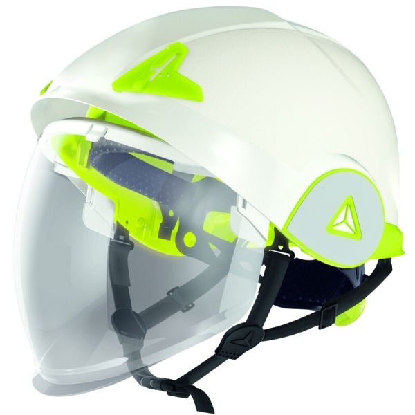 Cască de protecție specifică - Neventilat - 4 puncte, culoare Alb