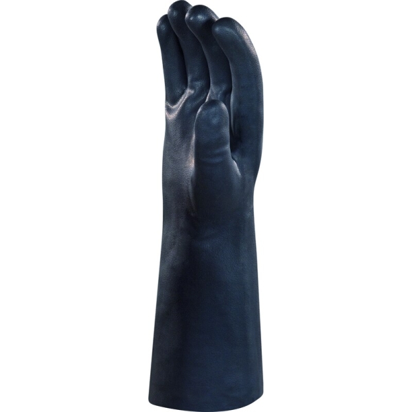 Mănușă impermeabilă cu fixare - Bumbac - Neopren neted - Calibru : 10 - Lungime :  380   mm , culori: Negru