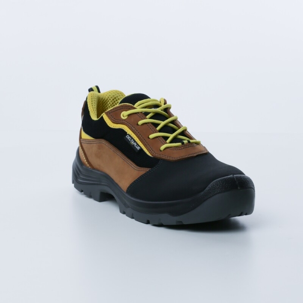Pantofi De Protecție Eiger S3S   - Material textil - Piele șpăltuită cu membrană din PU - Piele de vacă - Membrană PU - Branț : PU/2d Maro