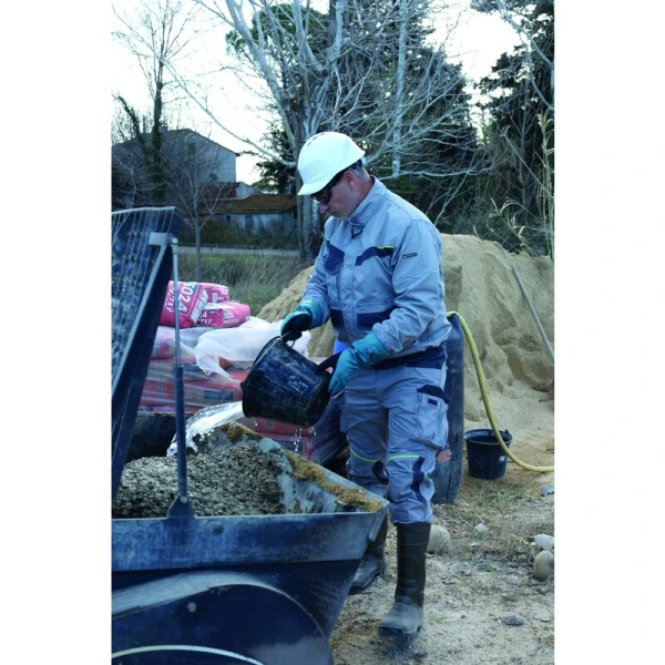 Mănușă impermeabilă cu fixare - Poliamidă - Înveliș triplu din spumă de nitril - Calibru : 18 - Lungime :  350   mm , culori: Verde