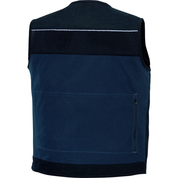 Vestă de lucru -  Pânză - 97% bumbac 3% elastan, culori: Bleumarin, Gri