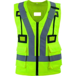 Vestă de mare vizibilitate pentru ham - 80% poliester - 20% bumbac, culoare Galben fluorescent