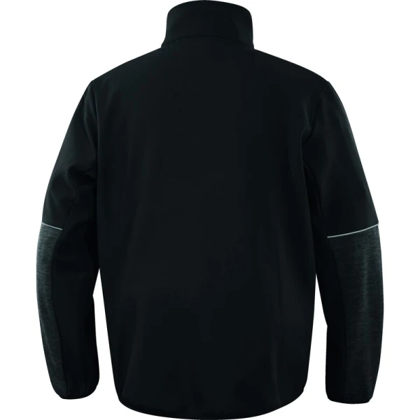 Jachetă din polar - Tricotaj - 100% poliester | Softshell - 96% poliester 4% elastan - 2 straturi laminate, culori: Gri-Negru, Negru