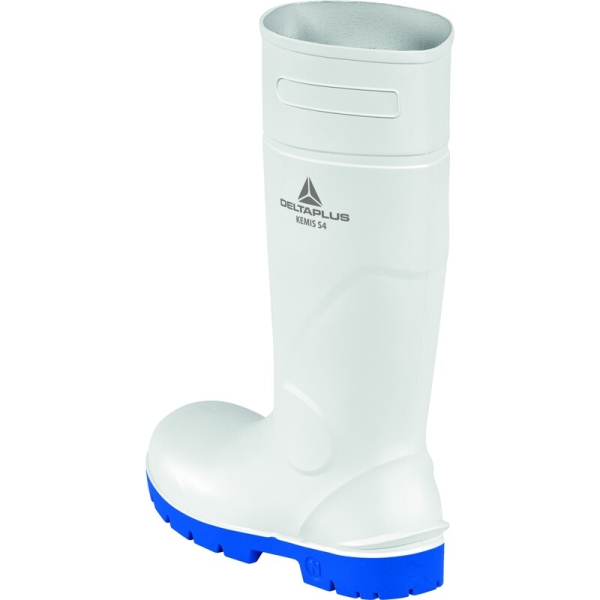 Cizme Kemis S4 Alba/Albastr   - PVC - Branț : Nitril/PVC Alb-Albastru