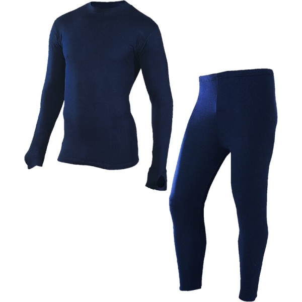 Set de lenjerie de corp multirisc -  Tricot Piqué - 60% modacril 39% bumbac 1% fibră antistatică - 200 g/m², culori: Bleumarin
