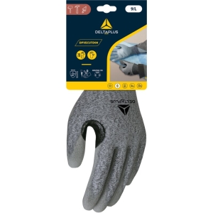 Mănușă tricotată cu strat protector - SOFTnocut - PU - Calibru : 13, culori: Gri