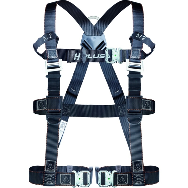 Ham anticădere - Oțel, Poliester - Punct de prindere pentru oprirea căderii: Dorsal, Sternal, culoare Negru