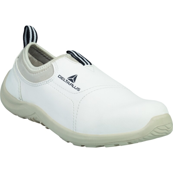 Pantofi Miamis2 Albi   - Material textil - Microfibră - Membrană PU - Branț : PU Alb, Negru