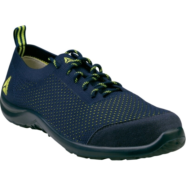 Pantofi Summer S1P   - Material textil - Poliester - Bumbac - Branț : PU Albastru-Galben, Gri-Portocaliu