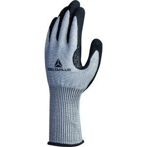 Mănușă tricotată cu strat protector - Xtremcut - Spumă de nitril - Calibru : 13, culori: Gri-Negru