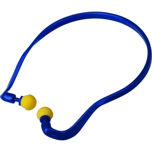 Dop de urechi - Spumă PU - Benzi arcuite - SNR:  29   dB , culoare Albastru-Galben
