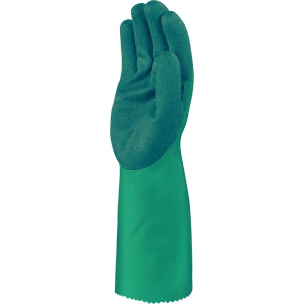 Mănușă impermeabilă cu fixare - Fibră de sticlă, HDPE, Poliamidă - Calibru : 18 - Lungime :  340   mm , culori: Verde