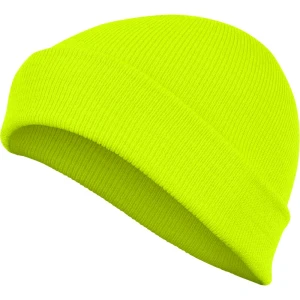 Căciulă -  Tricotaj - 100% acril - 320 g/m², culoare Galben fluorescent