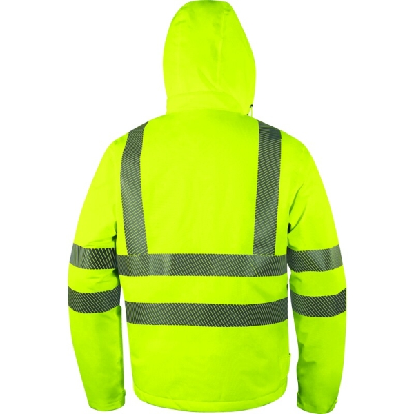 Jachetă impermeabilă-  Pânză - 100% poliester - Membrană TPU, 2 straturi laminate | Căptuşeală: Tafta - 100% poliester, culori: Galben fluorescent, Portocaliu fluorescent