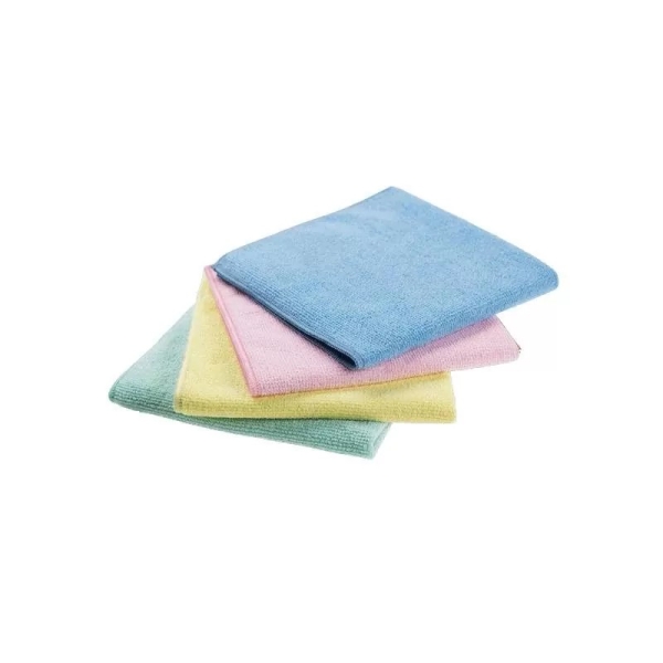 Laveta profesională din microfibră Vileda MicroTuff Base - 36x36cm, 5 lavete/set, culoare albastru, 169907