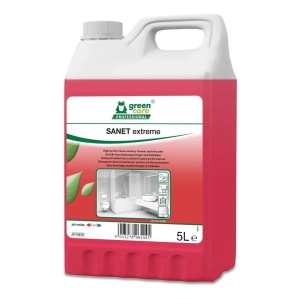 Detartrant și detergent sanitar profesional, ecologic, Green Care, certificat Ecolabel, PH 0 - Sanet Extreme 5l