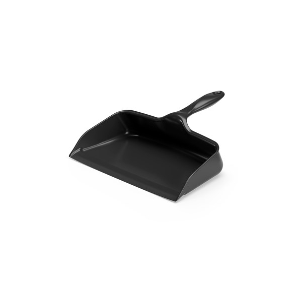 1091K Faras ergonomic cu maner scurt, negru, din polipropilena, rezistent la 121 °C autoclavabil, pentru industria alimentara, certificata HACCP, FDA