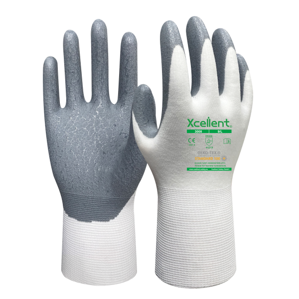Manusi TITAN-GRIP, tesatura(gauge)15, cu imersie de nitril pe palma, EN388:4121X.