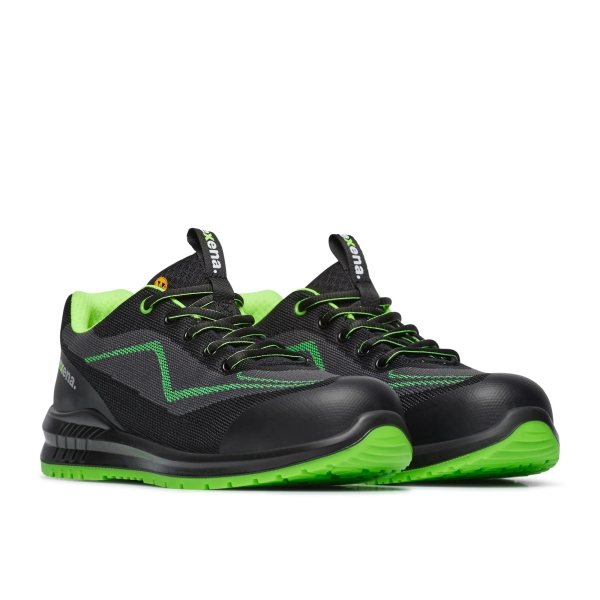 Pantofi de protectie tip adidasi sport, cu bombeu compozit si lamela antiperforatie nemetalica, usori, comozi Exena Venom S1P S FO ESD SR