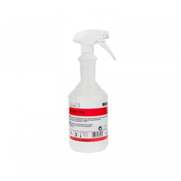 Detergent dezinfectant pentru suprafete, pe baza de peroxid, ready to use, pentru industria alimentara, DrySan Oxy, 1l, ECOLAB