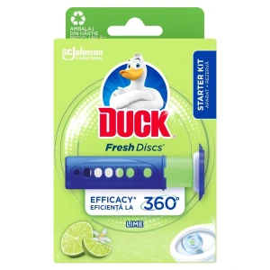 Rezerva gel WC Duck Fresh Discs Lime 36 ml, 5 bucati /cutie