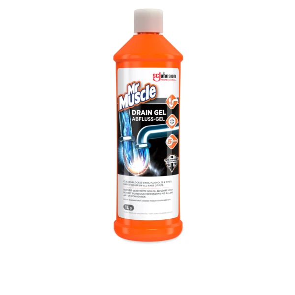 Gel pentru desfundarea tevilor, Mr Muscle® Drain, 1l