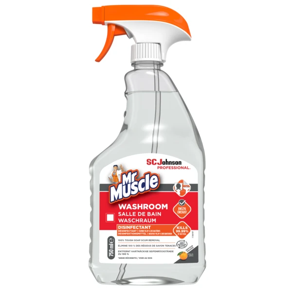 Spray curatare si dezinfectare baie/toaletă Mr Muscle® Washroom 750 ml – SC Johnson Professional