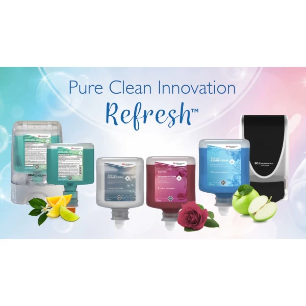 Sapun spuma pentru maini SC Johnson Professional Refresh™ CLEAR FOAM PURE (fără parfum & fără coloranți), 1,2 litri