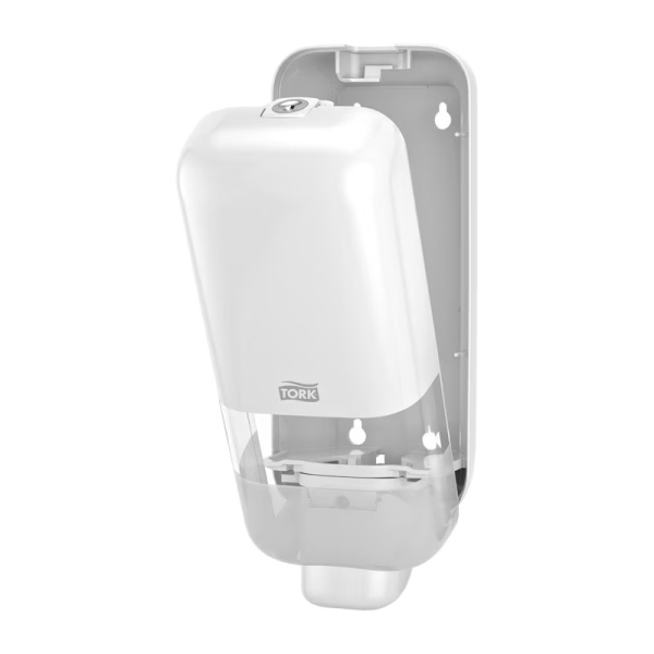 Dozator manual pentru sapun si dezinfectant Tork Elevation S4, alb, cod 564500