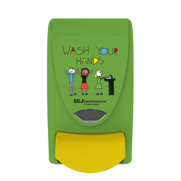 webstiedispenserimages24 Dozator manual pentru sapun lichid/spuma SC Johnson Professional Schools "Wash Your Hands" 1L