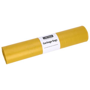 Saci menajeri 120 L, galben, HDPE, 50 buc/rola